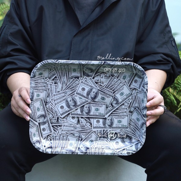 Large-Rolling-Tray-Dollar-Skunk-Brand