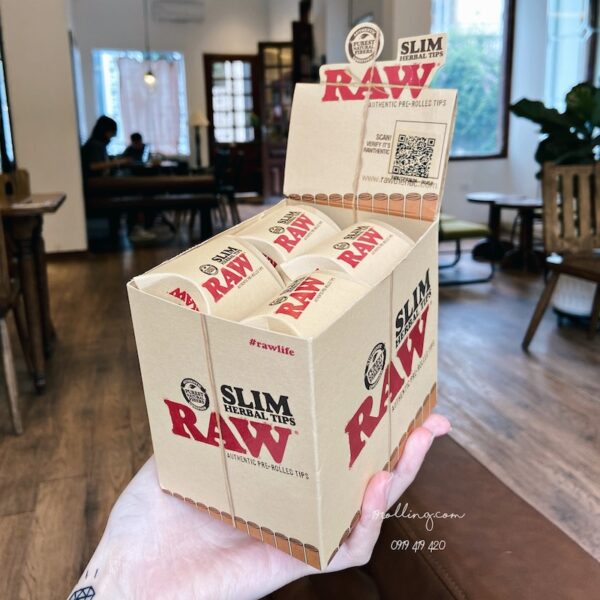 RAW Pre-Rolled-Slim-Herbal-Tips-Tip-RAW-Cuôn-Sẵn