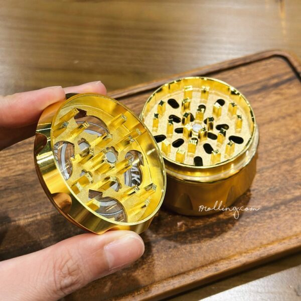 63MM-Green-Monkey-Gold-Grinder-4-Piece
