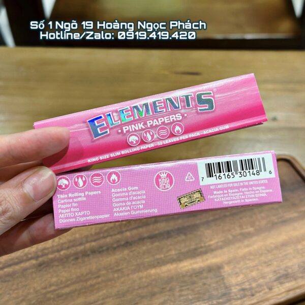 110MM-Elements-Pink-Papers-Kingsize-Slim